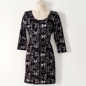 Black and white dress